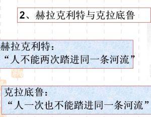 “人不能两次踏进同一条河流”是什么意思？