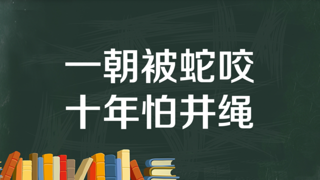 “一朝被蛇咬，十年怕井绳”是什么意思？