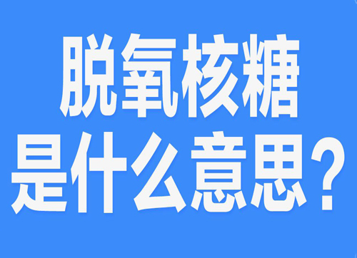 网络上的“脱氧核糖”是什么意思？