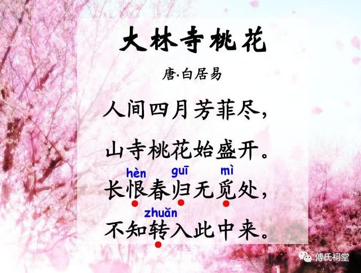 “人间四月芳菲尽，山寺桃花始盛开”是什么意思？