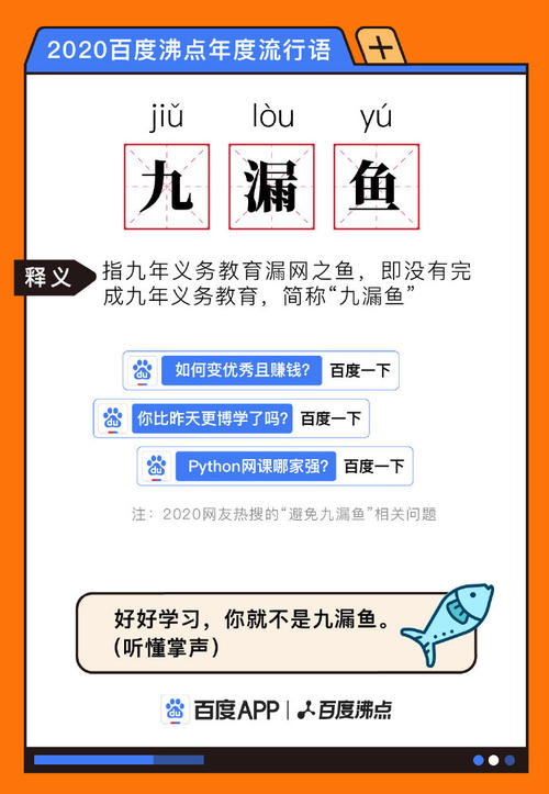 【网络流行语】“九漏鱼”是什么意思？