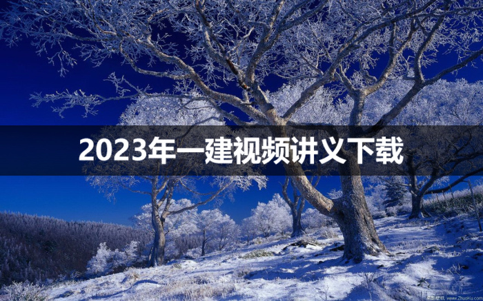 马丽娜2023年一建水利视频讲义【前导直播】